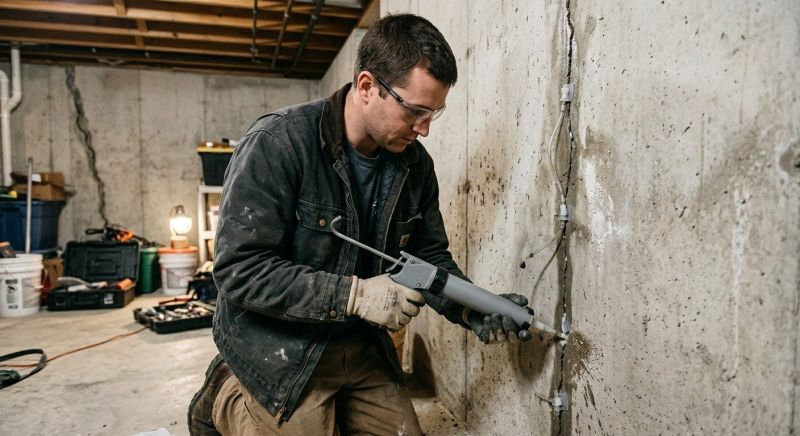 Basement Crack Repair in Sumner County, TN