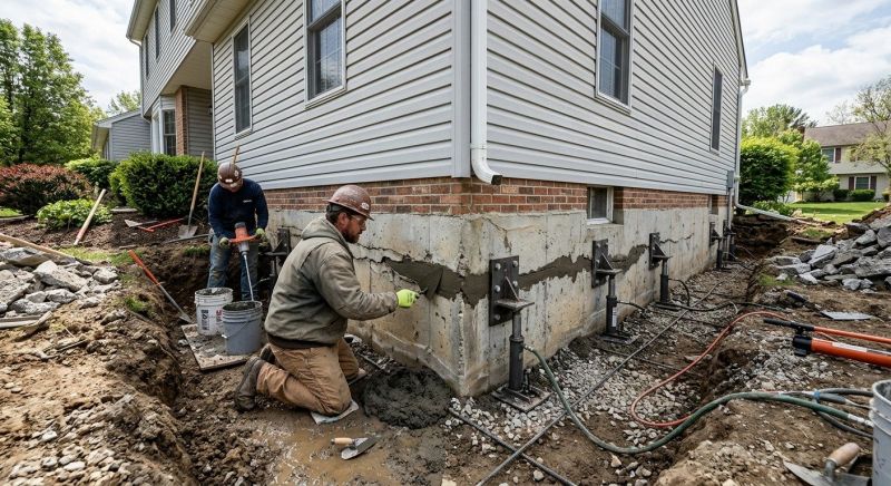 Basement Foundation Repair in White House, TN