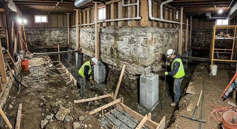 Basement Underpinning in Sumner County, TN
