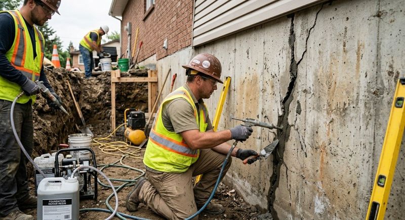 Cracked Foundation Repair in Bethpage, TN