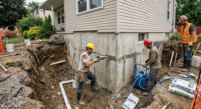 Cracked Foundation Repair in Sumner County, TN