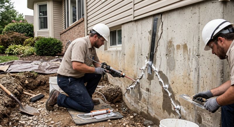 Cracked Foundation Repair in Sumner County, TN