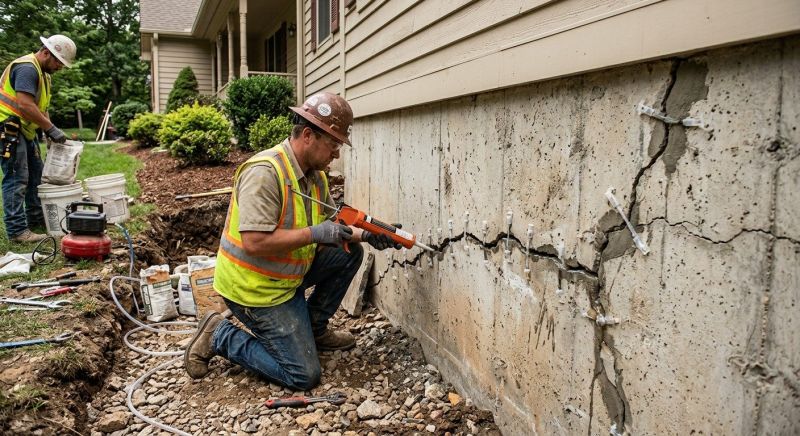 Cracked Foundation Repair in Madison, TN
