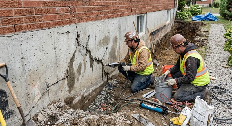 Cracked Foundation Repair in Portland, TN