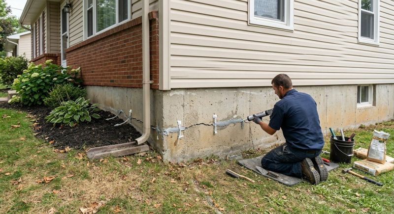 Cracked Foundation Repair in Robertson County, TN