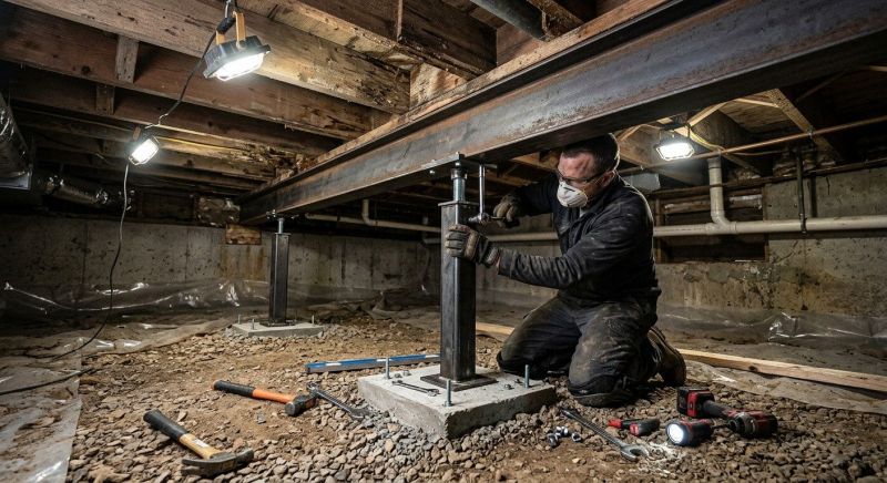 Crawlspace Structural Repair in Sumner County, TN
