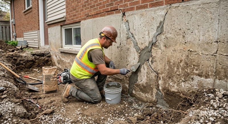 Foundation Crack Repair in Gallatin, TN