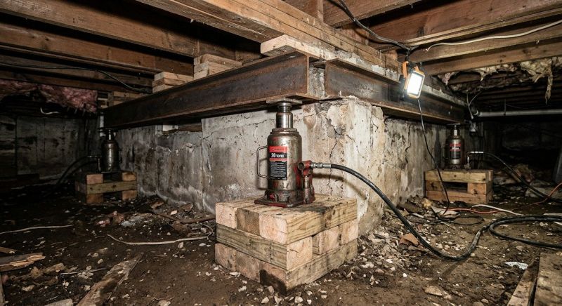Foundation Jacking in Castalian Springs, TN