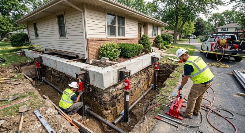 Foundation Jacking in Goodlettsville, TN