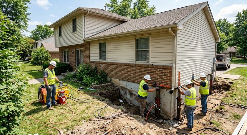 Foundation Jacking in White House, TN