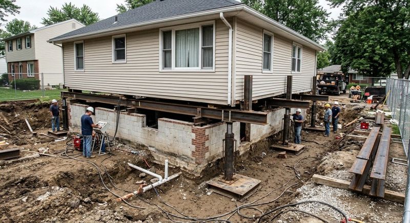 Foundation Lifting in White House, TN