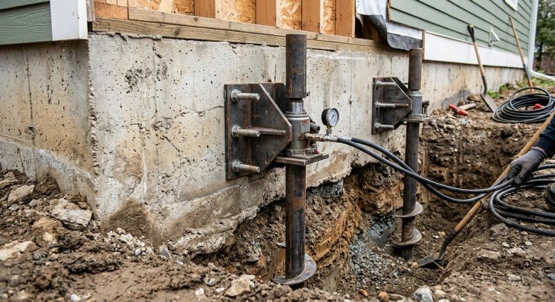 Foundation Pier Leveling in Sumner County, TN