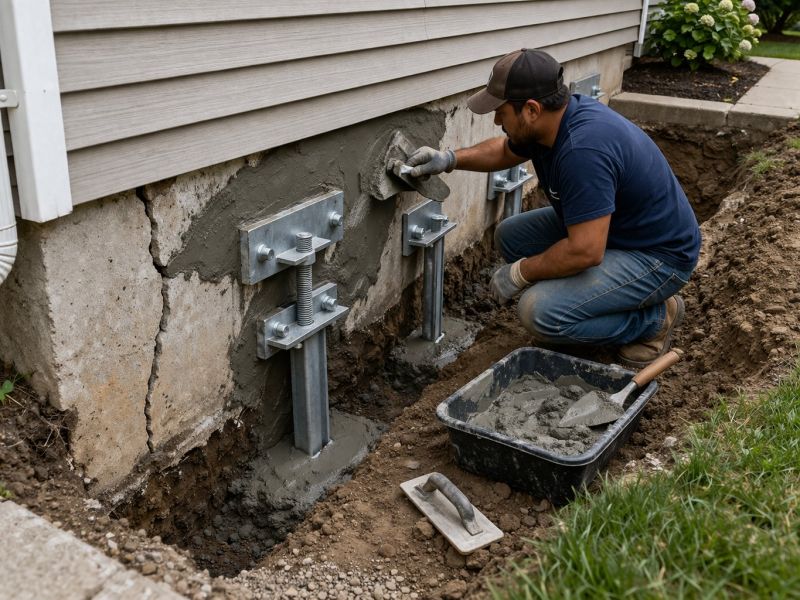 Foundation Pier Repair in Sumner County, TN