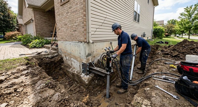Foundation Settlement Repair in Sumner County, TN