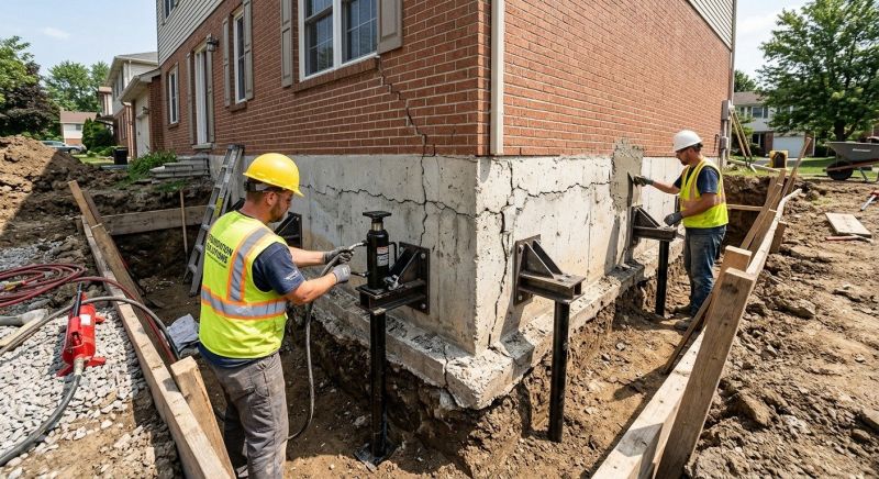Foundation Structural Repair in White House, TN