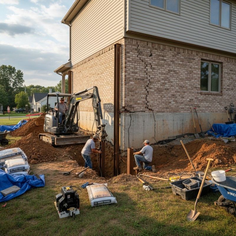 Foundation Structural Repair in White House, TN