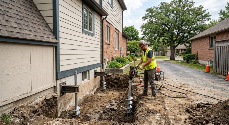 Helical Piers Installation in Sumner County, TN