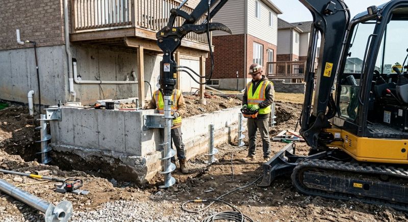 Helical Pile Installation in Sumner County, TN