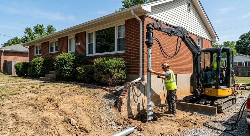 Helical Pile Installation in Sumner County, TN