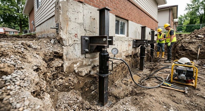 Sinking Foundation Lifting in Sumner County, TN