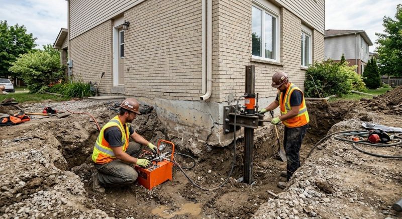Sinking Foundation Lifting in Sumner County, TN