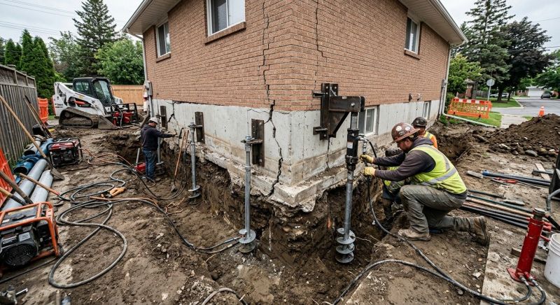 Sinking Foundation Repair in Antioch, TN