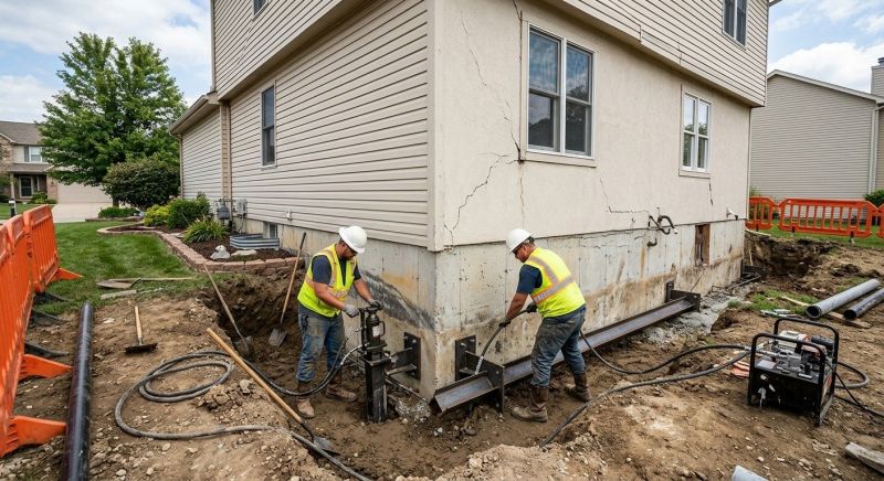 Sinking Foundation Repair in Antioch, TN