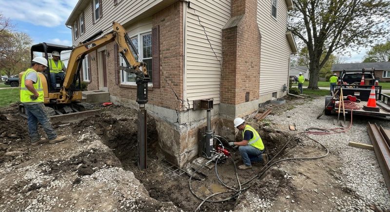 Sinking Foundation Repair in Gallatin, TN