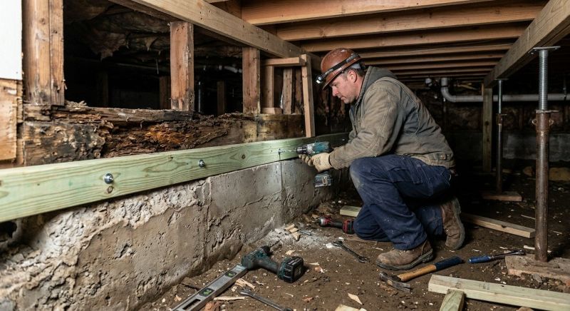 Sinking Foundation Repair in Greenbrier, TN