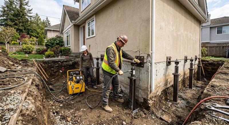 Sinking Foundation Repair in Nashville, TN