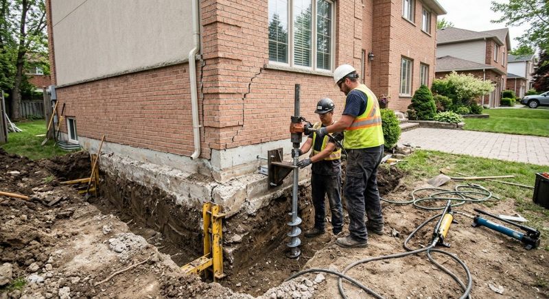 Sinking Foundation Repair in Wilson County, TN